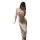 Sexy plus size lingerie set - sheer lace retro cheongsam bodycon outfit, busty air hostess costume