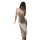 Sexy plus size lingerie set - sheer lace open-crotch vintage qipao bodycon outfit, pure & tempting fit