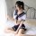 Sexy plus size maid costume set - cute student-themed lingerie sleepwear, no-remove temptation outfit for women, featuring sa...