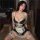 Sexy plus size maid costume set - seductive lingerie sleepwear outfit, easy-on/off temptation ensemble