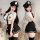 Sexy police uniform costume for women - features a bodycon skirt set with waist cutout and no-remove design, perfect for fun ...