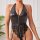 Sexy pu lace deep v neck bodysuit with zipper and hook-and-loop details, -style design for womens bondage lingerie set