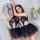 Sexy pu leather lace-up corset dress set featuring elegant mesh and tulle pleated mini dress, perfect for an -style seductiv...