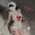 Sexy pure-yu maid costume set featuring a cute anime uniform with lace details, red bows, and stockings, perfect for cosplay.