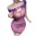 Woman wearing a sexy purple lace pencil skirt nightgown with sheer fabric and bow details, perfect for sultry sleepwear.