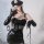 Sexy pvc bunny girl outfit - seductive tight-fit leather skirt set for nightclub & role play