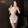 Sexy qipao sleepwear for women - lace cheongsam nightgown with high slit, pure & alluring lingerie set