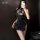 Sexy qipao sleepwear for women - lace cheongsam nightgown with high slit, pure & alluring lingerie set