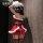 Sexy red ball christmas lingerie set - hot strap bodysuit & pencil skirt sleepwear for new year eve, featuring festive design...