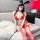 Sexy red velvet santa costume dress featuring festive holiday role play, with cut-out details for added allure. perfect for t...