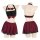 Sexy role play lingerie set - cutout strapless jk uniform skirt outfit for adults, featuring a halter top with bow tie and pl...
