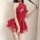 Sexy role play lingerie set - nurse costume outfit for women, flirty uniform sleepwear for small bust