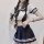 Sexy sailor school uniform set - cute & seductive jk outfit for role play & cosplay, featuring a white crop top with navy acc...