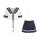Sexy sailor school uniform set - cute & seductive jk outfit for role play & cosplay, featuring a white top with navy accents ...
