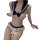 Sexy sailor schoolgirl lingerie set featuring a beige top with navy blue sailor collar and bow detail, perfect for anime-insp...