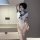 Sexy sailor uniform bodysuit swimwear set - open-crotch tempting deadstock bikini outfit for women, featuring a white one-pie...