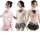 Sexy schoolgirl costume set with plaid skirt & bow—cute, seductive role play outfit for parties & cosplay.