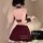 Sexy schoolgirl jk sleepwear set - cute pure-temptation short skirt lingerie for small bust enhancement