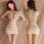 Sexy secretary costume set - seductive lingerie sleepwear outfit for adults, plus size, featuring lace bodice and form-fittin...