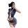 Sexy secretary costume set - tight-fit professional office outfit for women, busty curvy bodycon suit
