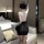 Sexy secretary costume set - ultra-short skirt lingerie outfit for women, featuring a sleek white top and black mini skirt, p...