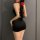Sexy secretary lingerie set - midnight seduction lace bra & panty, plus size flirty bedroom outfit for small bust