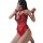 Sexy sheer bunny costume for women, christmas & new year lingerie bodysuit with open crotch design, black pure temptation out...