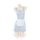 Sexy sheer japanese maid costume dress with apron, cute cosplay outfit for women.