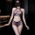 Sexy sheer lace bodysuit set featuring ripped mesh design, perfect for women seeking stylish and revealing plus-size intimate...