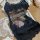 Black sheer lace bodysuit with floral embroidery, styled as a provocative bodycon slip dress for women.