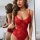Sexy sheer lace bodysuit for women, featuring intricate designs and delicate fabric, perfect for trendy european and us style...