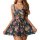 Sexy sheer lace chemise featuring floral print, delicate lace details, and thin design perfect for sleepwear or sensual linge...