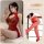 Sexy sheer lace nightgown inspired by traditional chinese attire, featuring open-crotch design and delicate lace details for ...