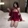 Sexy sheer lace sleep dress - exotic hanfu-inspired erotic lingerie set, one-piece costume outfit featuring intricate embroid...