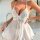Woman wearing a sexy sheer sleep dress with lace trim, perfect for date nights and couples.