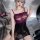 Sexy shiny lace tube top bodycon dress - sheer smooth mirror-finish lingerie for women
