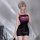 Sexy shiny lace tube top bodycon dress - sheer smooth mirror-finish lingerie for women