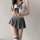 Sexy short backless lingerie set - pure & tempting student uniform costume for role play, featuring a sleeveless top with a b...