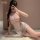 Sexy sleepwear set - lace heart belly top & sheer backless nightgown for role play & intimate nights