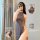 Sexy high-slit cheongsam lingerie dress - seductive role play sleepwear for women featuring small bust,