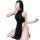 Sexy high-slit cheongsam lingerie set with seductive backless design, perfect for role play and sleepwear.