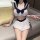 Sexy student uniform lingerie set featuring a sailor-style top with a bow detail, perfect for bedroom passion outfits, cospla...