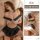 Sexy student uniform lingerie set - black color off-shoulder crop top with pleated skirt, pure and seductive outfit for women