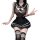 Sexy student uniform lingerie set featuring a hot jk style bodysuit with mini skirt, perfect for women seeking a bold look.