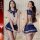 Sexy student uniform lingerie set - plus size jk outfit with detachable sailor top, playful roleplay costume