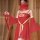 Sexy tang dynasty sleepwear set featuring a sheer silk robe with floral embroidery and belly-dance style dudou nightgown, per...