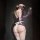 Sexy tear-away maid costume set - sheer mesh lingerie outfit with rear cut-out & peekaboo chest design