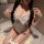 Sexy uniform-inspired lingerie set - butterfly lace bunny bodysuit & qq matching outfit, featuring delicate lace details and ...