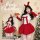 Sexy velvet christmas costume for women - red holiday lingerie set with dreamy new year role play outfit