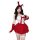 Sexy velvet christmas costume for women - red holiday lingerie set with dreamy new year role play outfit